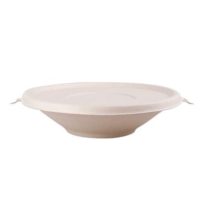 China Disposable Custom Biodegradable Rice Soup Ramen Caterer Salad Bowl 24 Ounce Microwave Box Food Grade for sale