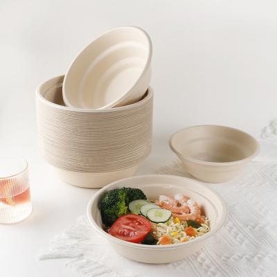 China 32 Ounce Disposable Disposable Soup Rolls 100% Biodegradable Paper Bowl Hot Soups Food Containers for sale