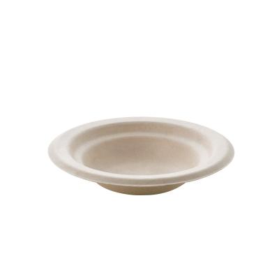 China Microwavable Biodegradable Bagasse Bowl Sugar Cane Takeout Boxes Side Sauce Bowls for sale