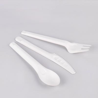 China Eco-friendly Disposable Biodegradable Disposable Tableware Knife Spoon and Fork Set for sale