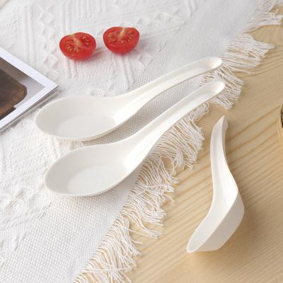 China Disposable Paper Spoons 100% Eco Biodegradable Disposable Tableware Sugarcane Bagasse Paper Cutlery Spoon for sale