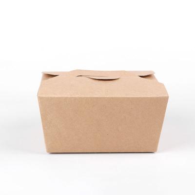 China Recyclable Restaurant Biodegradable Disposable Take Out Container Paper Food Box Packaging Paper Box for sale