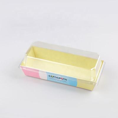 China Recyclable Wholesale Gift Box Paper Cupcake Box Cake Packaging Box With PVC Window for sale