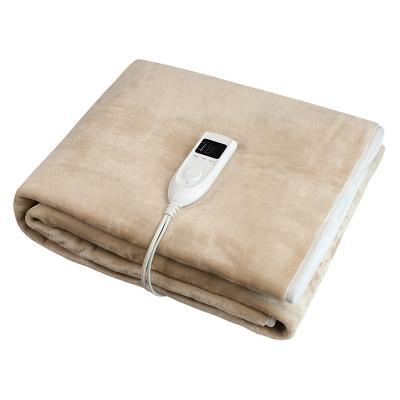 China Warm Single Fitted Anti Dust Mite Electric Heated Blanket With Timer for sale