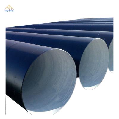 China Liquid Pipe Black Painted PE Coated Large Diameter Plastic-Coated Anti-Corrosion Steel Pipe for sale