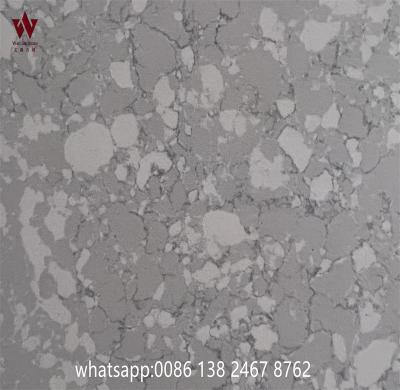 China New Modern Design Gray Quartz Slab For Kitchen Tops Yunfu Good Quality for sale