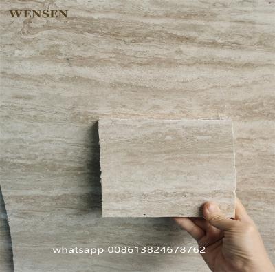 China Cheap modern travertine marble slab for wall and floor tiles beige travertine for sale