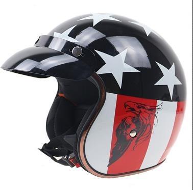 China Full Face motorcycle helmet New Fashion Wholesale Custom DOT Personality 3/4 Half Face Electric Scooter Helmets Motorcycle ABS Motorcycle Helmet for sale