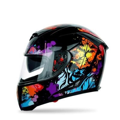 China Full Face motorcycle helmet New ABS Motorcycle helmet full face racing motorbike helmetS with Double sun visor Women man moto helmets for sale