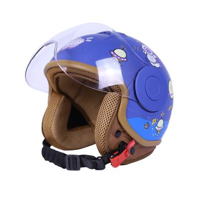 China Half Face Helmet Hot Sale Abs Pc Material Kids Helmet Environmentally Friendly Paint Bike Kids Motorcycle Helmet for sale