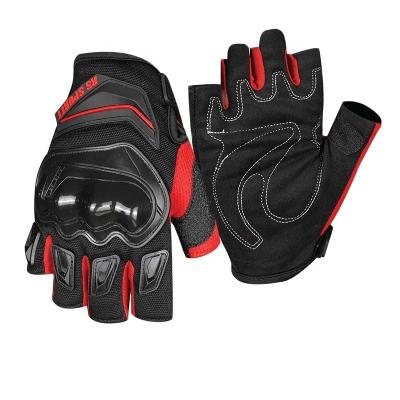 China Comfortable Anti Slip Gloves Factory Promotion Summer Motorcycle Gloves Non-slip Breathable Wear-resisting Half Finger Motorcycle Gloves for sale