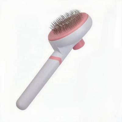 China Viable Wholesale Custom Self Cleaning Cat Grooming Brush Tool Pet Hair Polisher Removes Dog Hair Comb for sale