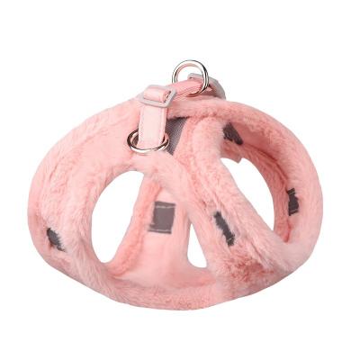 China Wholesale Custom Customized Reflective Pet Vest Chest And Back WinterImitation Rabbit Fur With Fleece for sale