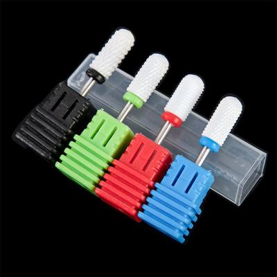 China Nail Drill Bit Ceramic Nail Drill Bit For Electric Nail Art Equipment Accessory Manicure Drills Machine Milling Cutter Nail Files Protects for sale