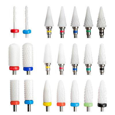 China Nail Drill Factory Direct Sale Nail Drill 5 in 1 Ceramic Nail Drill Bit for Nail Polish Remove Art Tools for sale