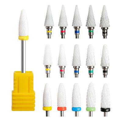 China Wholesale Standard Dia Ceramic Nail Drill Bit Nail Drill Bit Set Ceramic Nail Drill Bit For Manicure Pedicure Art Tools for sale