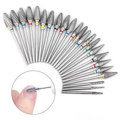 China Nail Drill Tungsten Carbide Nail Drill Bit Milling Cutter For Nail Art Equipment Accessory Tools Manicure Pedicure Nail Files Buffer for sale