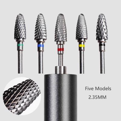 China Factory Wholesale Gold Tungsten Purple Silver Nail Drill Bits Dia Electric Nail Drill For Manicure Pedicure Tools for sale