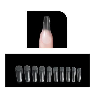 China Short 120pcs/box Flexibility Coffin Nail Tip Professional Clear Ballerina Acrylic Stiletto Fakenails Press On Tips for sale