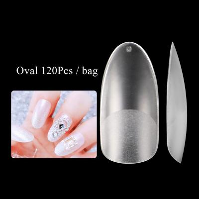 China Wholesale 120pcs/bag flexibility extended long square nail tips fakenail french false nail for sale