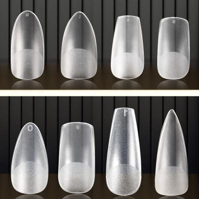 China Hot Selling Flexibility No Crease High Quality Press On Nails Artificial Fakenail Fashion Transparent False Nail Tips for sale