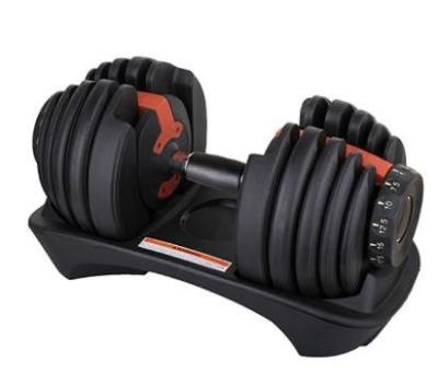 China Hot Selling Durable Standard Dumbbell Set 24KG Gym Equipment 40KG Adjustable Dumbbell Weights for sale