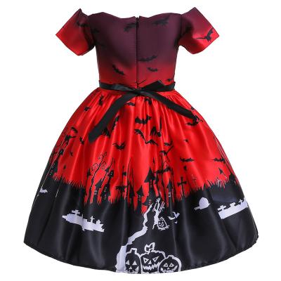 China New Style Halloween Cartoon Character Kid Girl Breathable Breathable Fashionable Dresses for sale