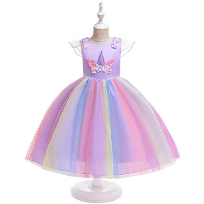 China Wholesale Breathable Attractive Girl's Lovely Unicorn Dress Knee-Length Dressing Gown for sale