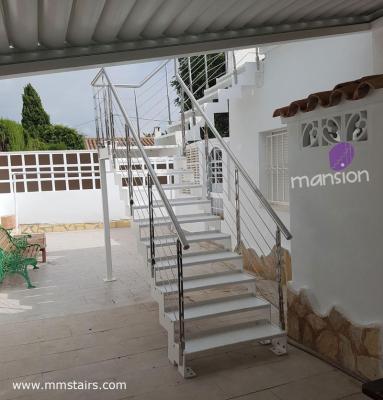 China Industrial Outdoor Galvanized Steel Spiral Stairs for sale