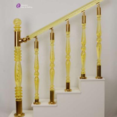 China Contemporary Indoor Clear Acrylic Balusters Balcony Railing for sale