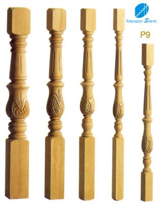 China Traditional Solid Wooden Post Gate/Stair Baluster for sale