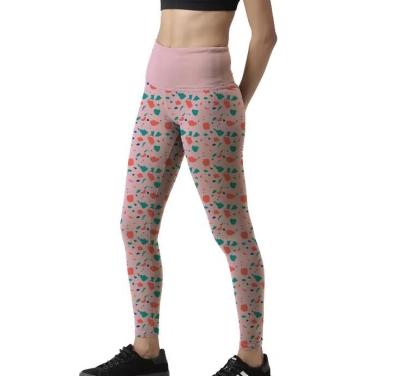 China Slim Fit Custom Sublimated Leggings Yoga Pants Sportswear  Ankle Length for sale