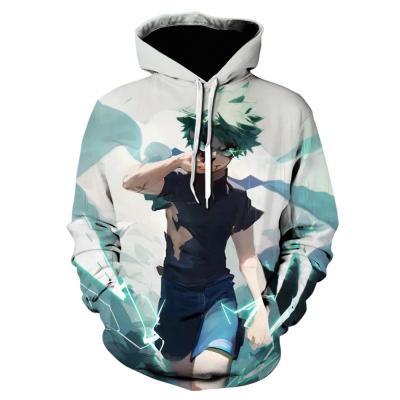 China Graphic Sublimation Print Hoodie Anime Woven Plain Dye Sublimation Sweatshirts for sale