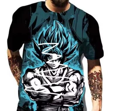 Cina Anime Goku Sublimazione T-shirt stampate maniche corte Abiti con disegni in vendita