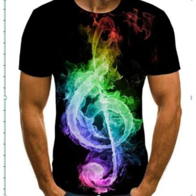 China Tie Dye Round Neck Colored Sublimation Shirts Custom Made Sublimated Shirts for sale