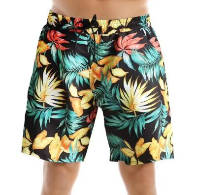 China Digital Print Quick Dry Mens Swimming Trunks for sale