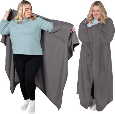 Cina Cape Cozy Throw Plush Oversized Coperte con cappuccio Coperte con cappuccio TV in vendita