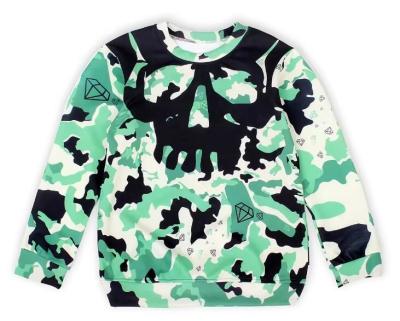 China Custom Design All Over Print Youth Sublimation Sweatshirt 100% Polyester Pullover for sale