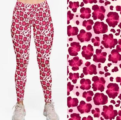 China Women Buttery High Waist Leopard Custom Printed Leggings Slimming for sale