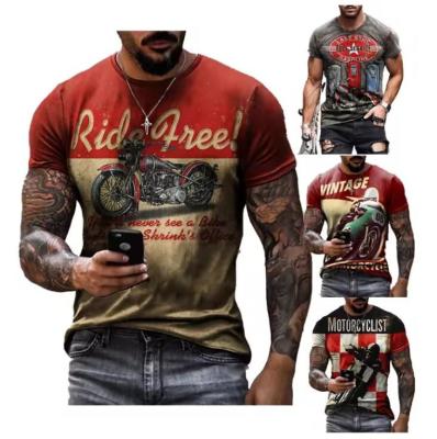 China Hüftlänge überall Sublimation Shirt Sport Polyester Übergröße Graphische T-Shirts zu verkaufen