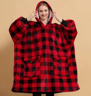 China Custom Giant Pocket One Size Fits Ladies Oversized Hoodie Blanket All Printed Design for sale