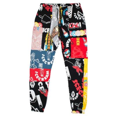 China Custom Sublimated Sweatpants Men's Muscle Pants Stretch Cotton Fitness Trousers Men's Training Sweat Pants for sale