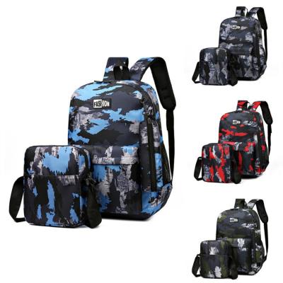 China Digital Prints Men's Commuting Backpack Simple Fashion Trendy Middle School Travel Notebook Bag for sale