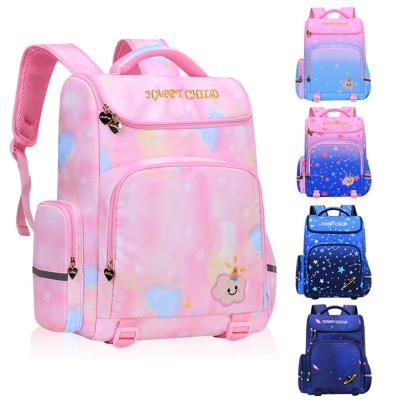 China Children's Schoolbags Starry Sky Gradient Elementary School Students' Schoolbags Spine Protection for sale