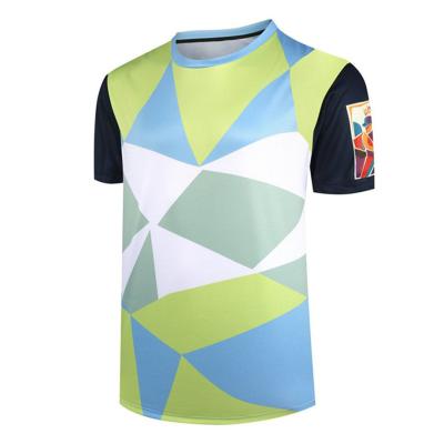 China Customized Sublimation Quick-drying Short-sleeved T-shirt Sports Competition Round Neck Top Digital Printing Gift Cultural Shirt T-Shirt for sale