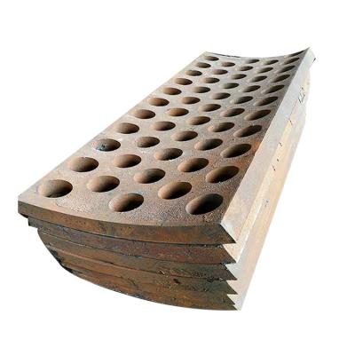 China Construction worksÂ   High Abrasion Resistant Manganese Steel Sieve Plate Impact Crusher Plate Hammer Accessories for sale