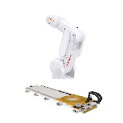 China KR 4 R600 Kuka Robot Arm Compact 6 Axes Robot Arm  With GBS Robot Rail Electronics for sale