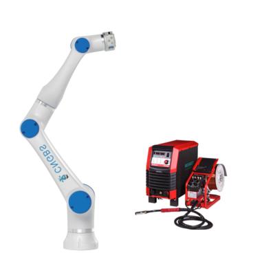 China 6 Axis CNGBS 3kg Payload Cobot Welding Robot Arm With Tig MiG Arc Welding Machine for sale