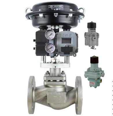 China Advanced Stainless Steel Valve Actuator And Ball Valve With Masoneilan SVI2 Valve Positioner for sale