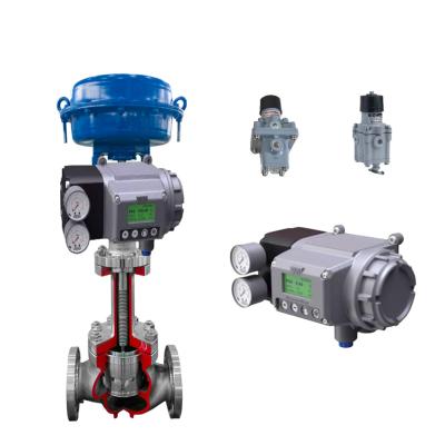 China Corrugated Pipe Control Valve With Masoneilan SVI3 Digital Valve Positioner And Masoneilan 78-40 Filter Regulator for sale